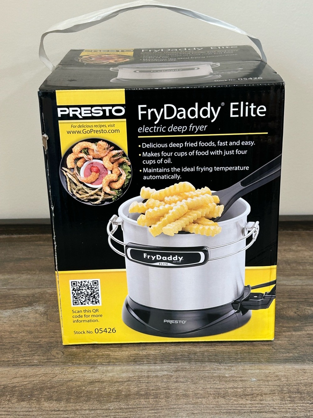 Presto FryDaddy Elite Electric Deep Fryer 4-Cup Capacity Brand New Sealed Box